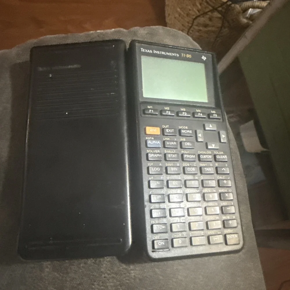 Vintage Texas Instruments TI-85 Graphing Calculator Slide Cover Tested, Works